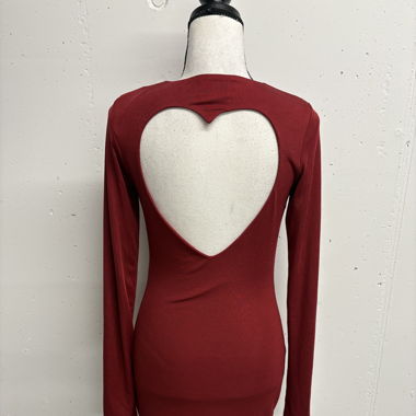 Minikleid Gr. M rot langarm Six ways to Sunday