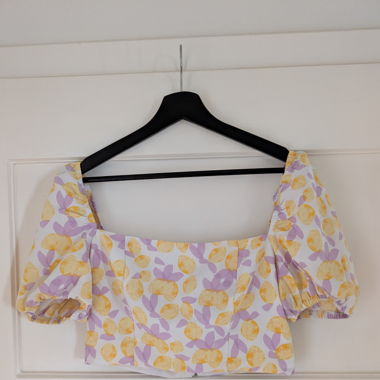 Lemon Crop Top
