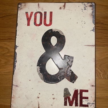 Targa da parete You&Me