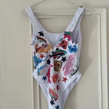 Maillot de bain à imprimé poisson