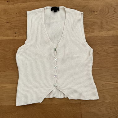 White Knit Vest