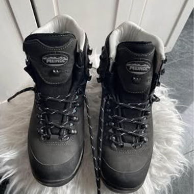 Meindl grey leather hiking boots 37.5