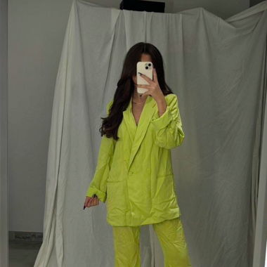 HM - Set: limette pants & blazer 