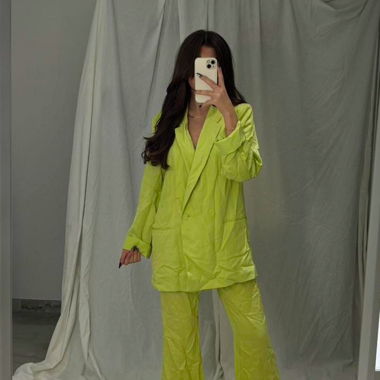 HM - Set: limette pants & blazer 