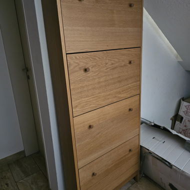 Mobiletto porta scarpe stretto con 4 ante