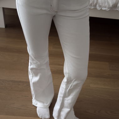 Jeans svasati bianchi Pull & Bear