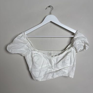 Wilfred White Cropped Top