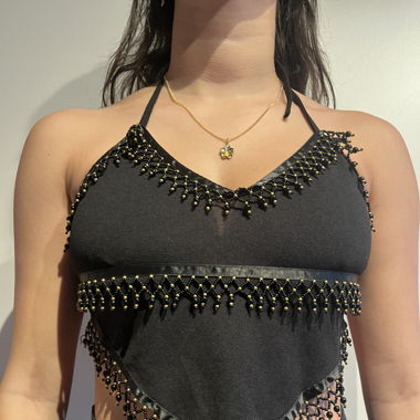Schwarzes Top