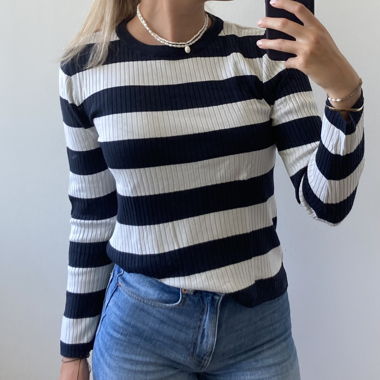Pull rayé