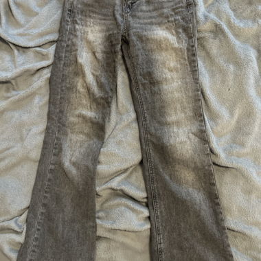 Grey Flared Jeans