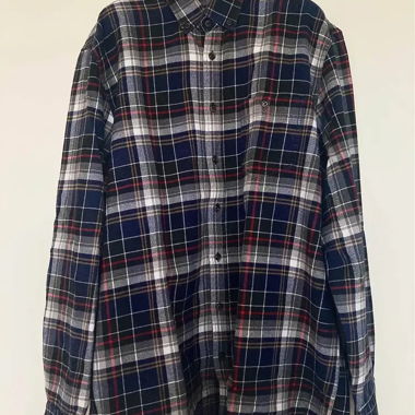 Chemise à carreaux oversize 100% coton