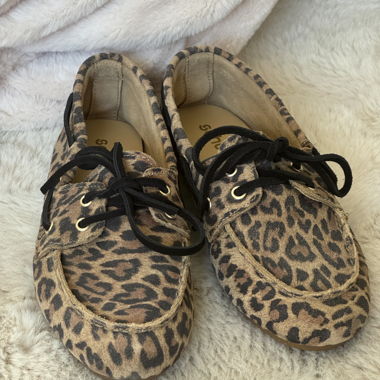 Chaussures Leopard Loafer Schuh