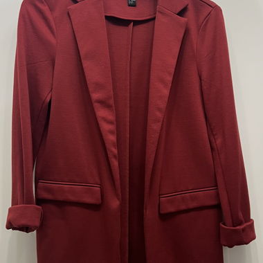Red Fabric Blazer