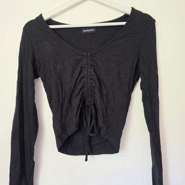 Maglietta a maniche lunghe nera Even&Odd