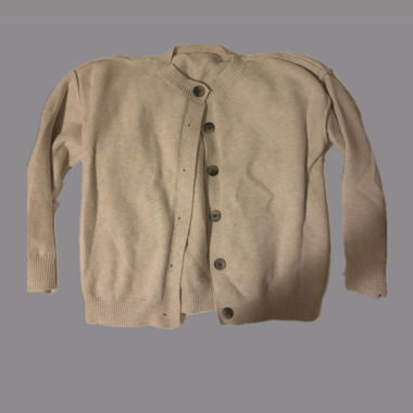 Beige Knitted Cardigan