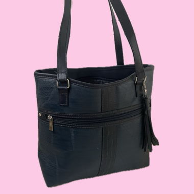 Sac vintage bleu foncé