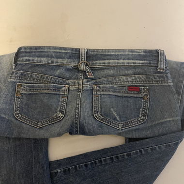 Baggy lows waist boot cut jeans