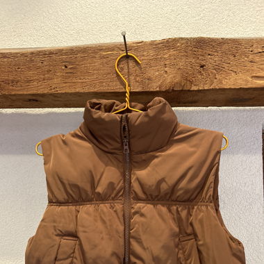 Puffer Weste in braun