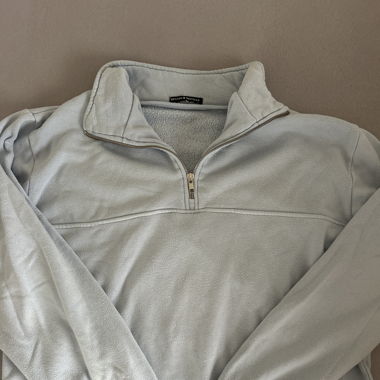 blauer Pulli