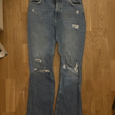 Jeans blu distressed