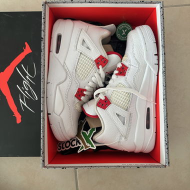 Air Jordan 4 Retro (GS) white/red