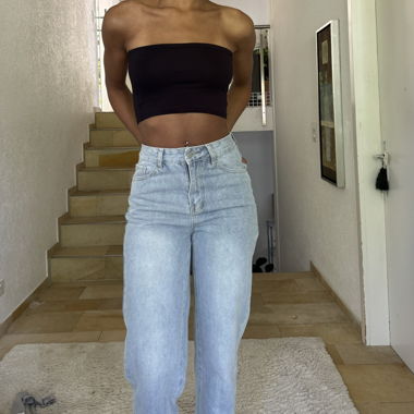 Black Bandeau Top