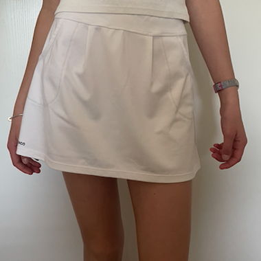 White Tennis Skort
