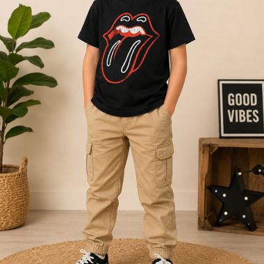 Kinder-T-Shirt Rolling Stones