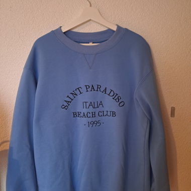 Blauer Sweatshirt-Pullover S