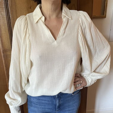 Blouse manches bouffantes 