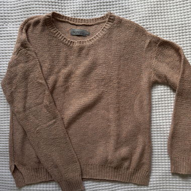 Beiger Strickpullover Soaked in Luxury S