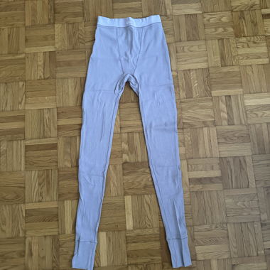 Leggings a coste SKIMS XXS grigio chiaro
