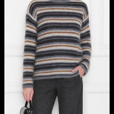 Max Mara Studio Sondrio striped sequin sweater