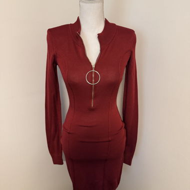 Abito in maglia rosso GUESS XS