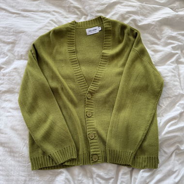 COLLUSION Green Cardigan