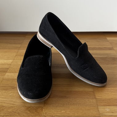 Mocassins femme noirs, taille 36
