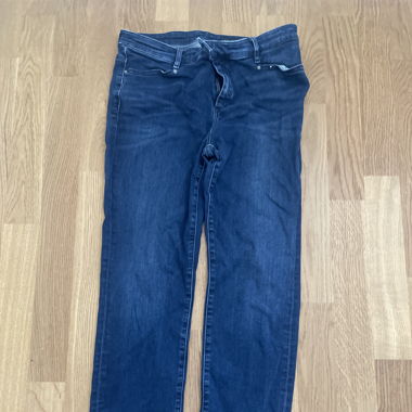 Blaue skinny jeans