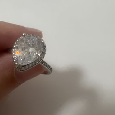 Anello Goccia Scintillante