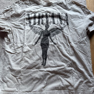 H&M Nirvana Band T-Shirt white size M