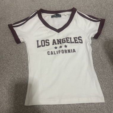 White Los Angeles Y2k T-shirt