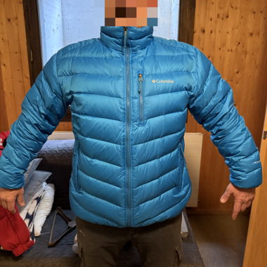 Giacca trapuntata Columbia blu