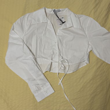 Camicia corta bianca