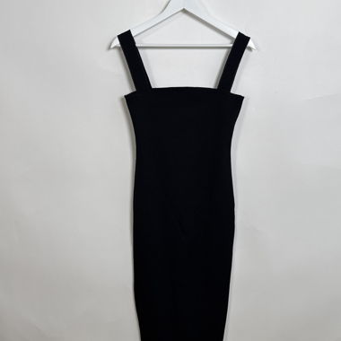 Schwarzes Midikleid Bodycon