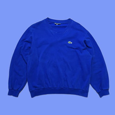 Maglione vintage Lacoste blu royal