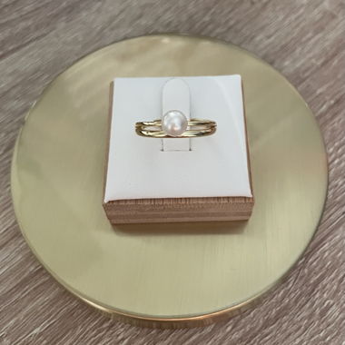 Bague Ajustable en Perles d’Eau Douce