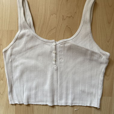 Crop top blanc 