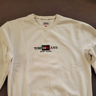 Tommy Jeans Sweatshirt, Size M, White