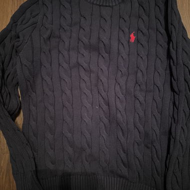 Polo Ralph Lauren Zopfmuster Pullover navy