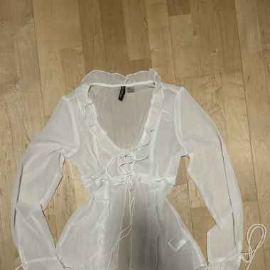 White boho blouse 