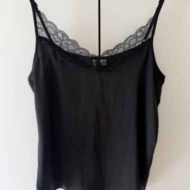 Black Lace Camisole Top